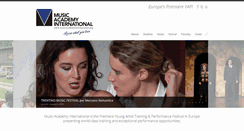 Desktop Screenshot of musicacademyinternational.org